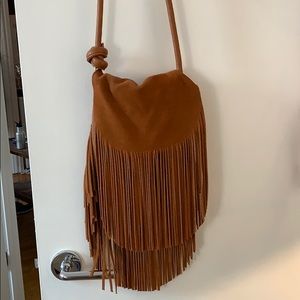 Fringe cross body bag